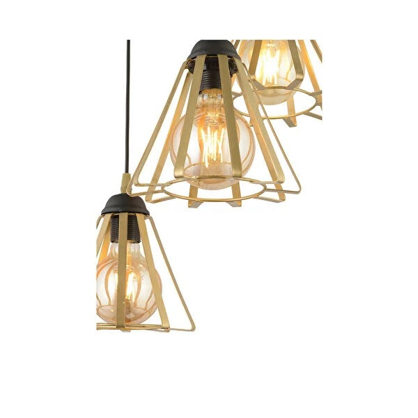 PDT 1255-3 AB 3/Φ ΤΡΙΓΩΝΑ ΣΕ ΡΟΖΕΤΑ 3xΕ27 Φ24x80