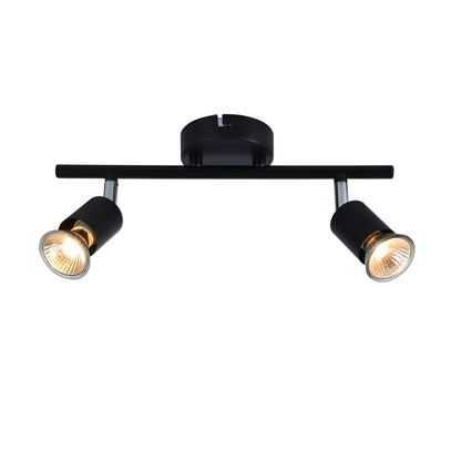 WLC 5215-2 ΒΚ ΣΠΟΤ ΡΑΓΑ 2/Φ ΜΑΥΡΟ 2xGU10 9x32x13