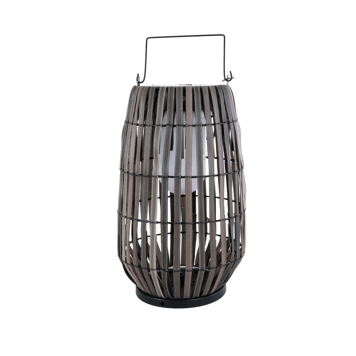 NETLEY 02306 Boho Αυτόνομο Ηλιακό Κρεμαστό/Επιτραπέζιο Φωτιστικό Πορτατίφ LED 5W 200lm 180° με Ενσωματωμένη Μπαταρία IP65 Θερμό Λευκό 3000K Γκρι Ξύλο - Μ30 x Π30 x Υ50cm