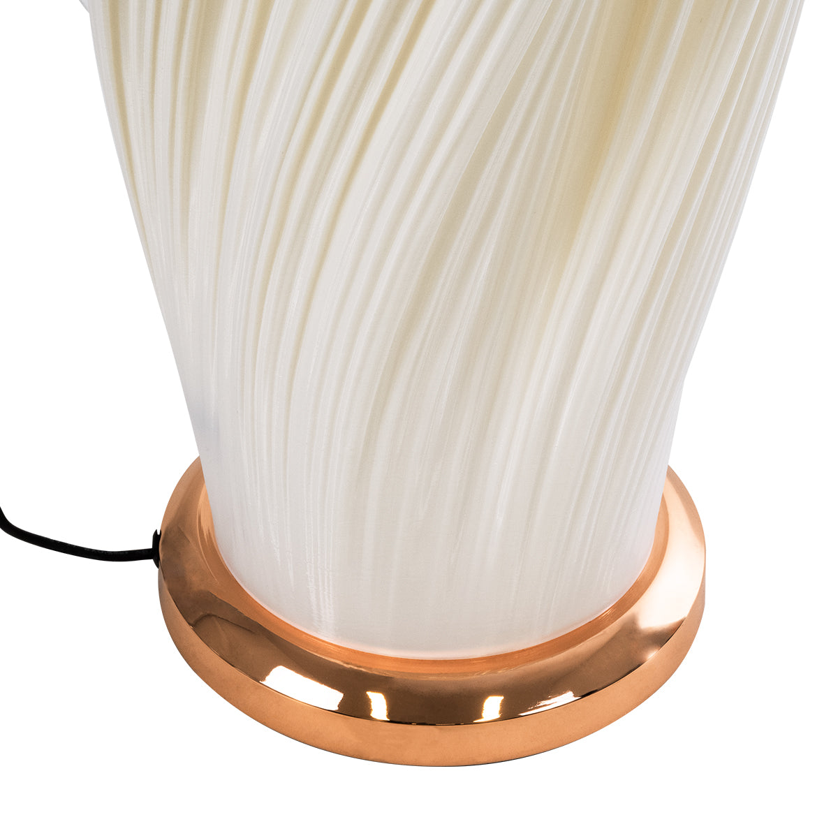 CERULEAN 02312 Μοντέρνο Επιδαπέδιο Φωτιστικό Μονόφωτο 1 x E27 AC220-240V - Φ30 x Υ155cm - Μπεζ Πλαστικό ABS με Μεταλλική Χάλκινη Βάση Πλέγμα