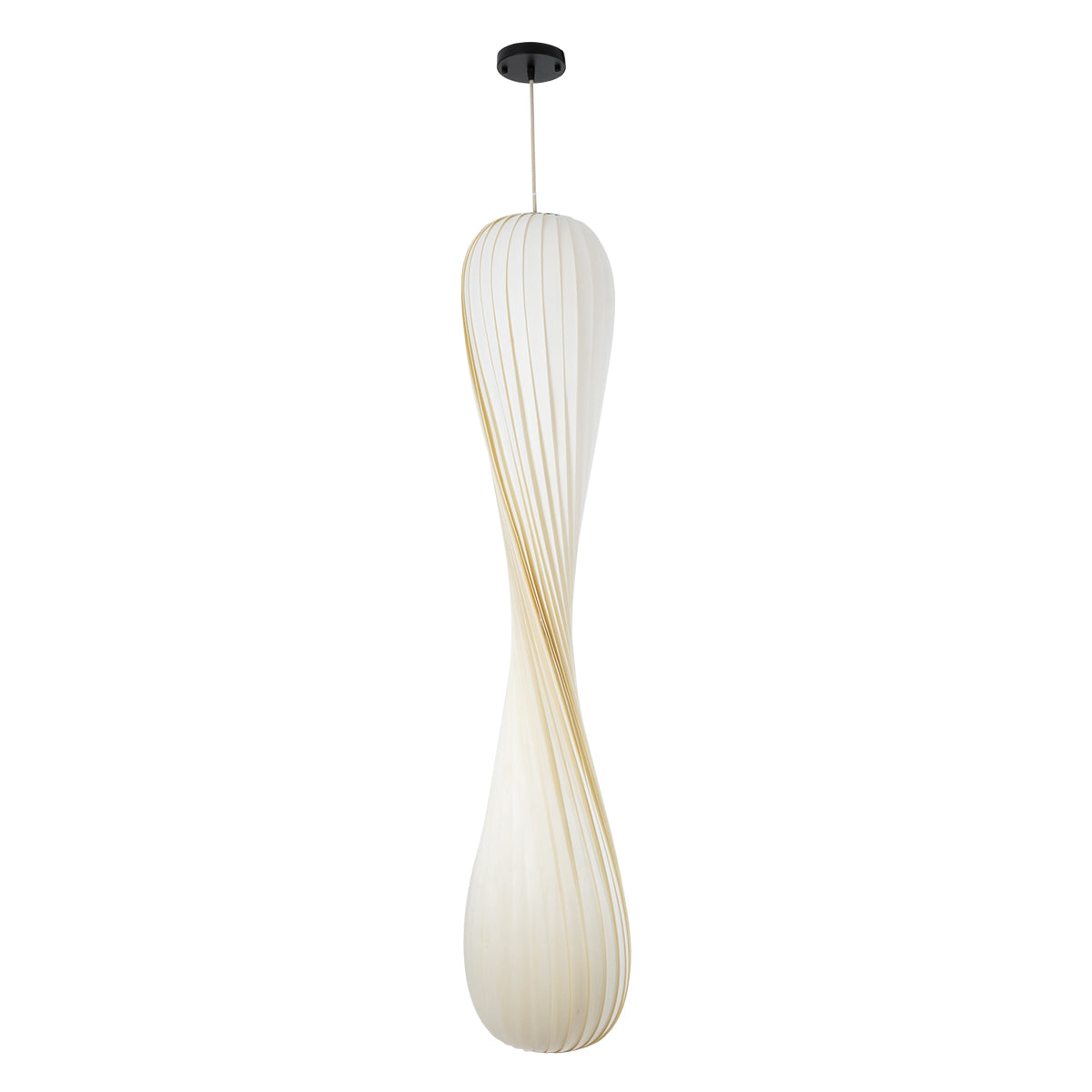 PRAIA 02317 Μοντέρνο Κρεμαστό Φωτιστικό Οροφής Δίφωτο 2 x E27 AC220-240V IP20 - Φ25 x Υ145cm - Μπεζ Λευκό Λεπτό Φύλλο Ξύλου Πλέγμα