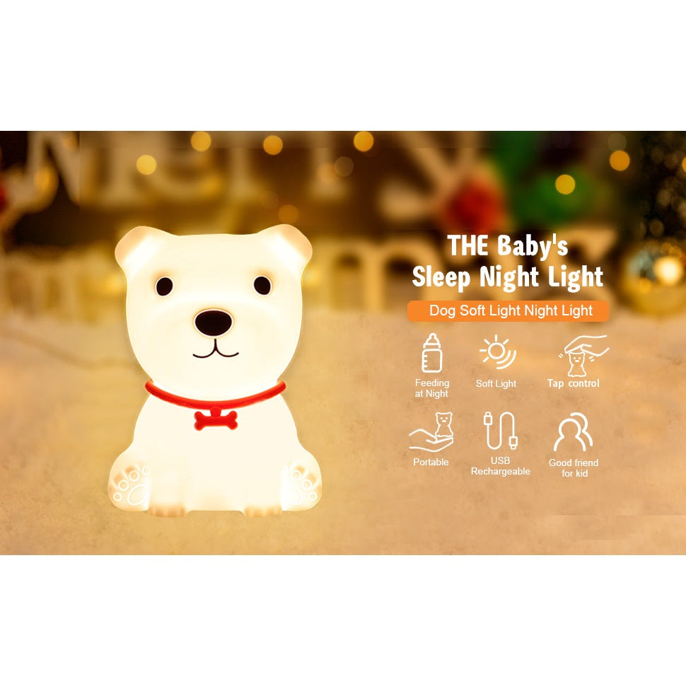 TLC 4017 ΠΟΡΤΑΤΙΦ LED ΣΚΥΛΟΣ ΣΙΛΙΚΟΝΗΣ TOUCH DIMMER-RGB-USB 11x11x15