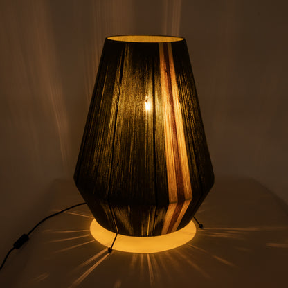 SALERNO 02332 Boho Επιδαπέδιο Φωτιστικό με Ντουί 1 x E27 AC 220-240V IP20 - Πράσινο & Μπεζ - Μ50 x Π50 x Υ70