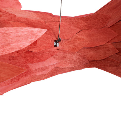 GOURAMI 02360 Μοντέρνο Κρεμαστό Φωτιστικό Οροφής με Ντουί 1 x E27 AC 220-240V IP20 - Κόκκινο - Μ70 x Π40 x Υ27