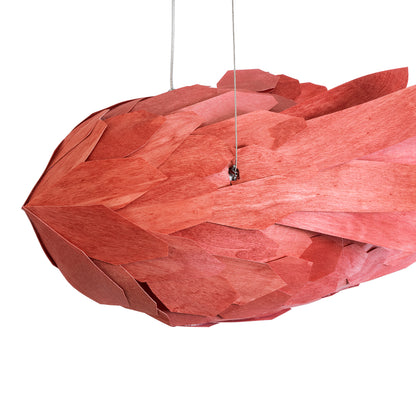 GOURAMI 02361 Μοντέρνο Κρεμαστό Φωτιστικό Οροφής με Ντουί 1 x E27 AC 220-240V IP20 - Κόκκινο - Μ100 x Π72 x Υ36