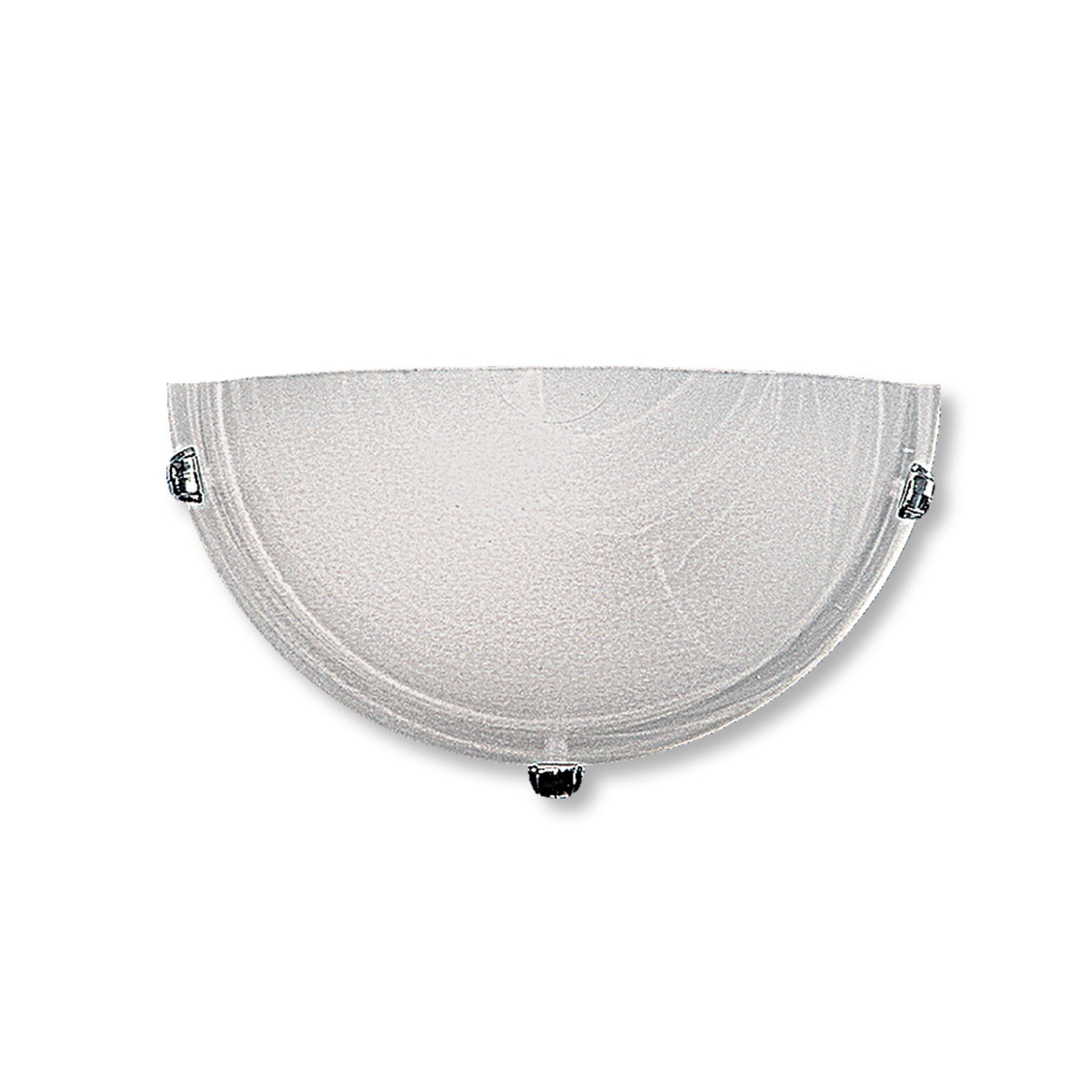 WLC 1751-1/2 WH ΑΠΛΙΚΑ ΛΕΥΚΟ ΓΥΑΛΙ 1xE27 30x9x17