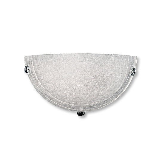 WLC 1751-1/2 WH ΑΠΛΙΚΑ ΛΕΥΚΟ ΓΥΑΛΙ 1xE27 30x9x17