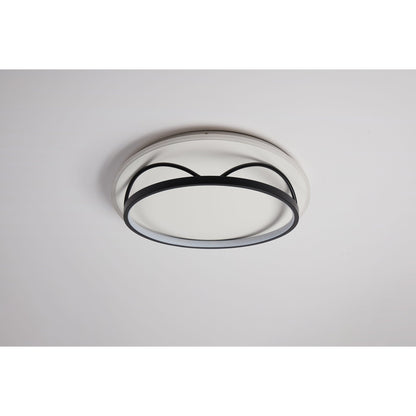 CCC 711 # LED ΟΡΟΦΗΣ ΚΥΚΛΙΚΟ ΜΑΥΡΟ-ΑΣΠΡΟ Φ40x7