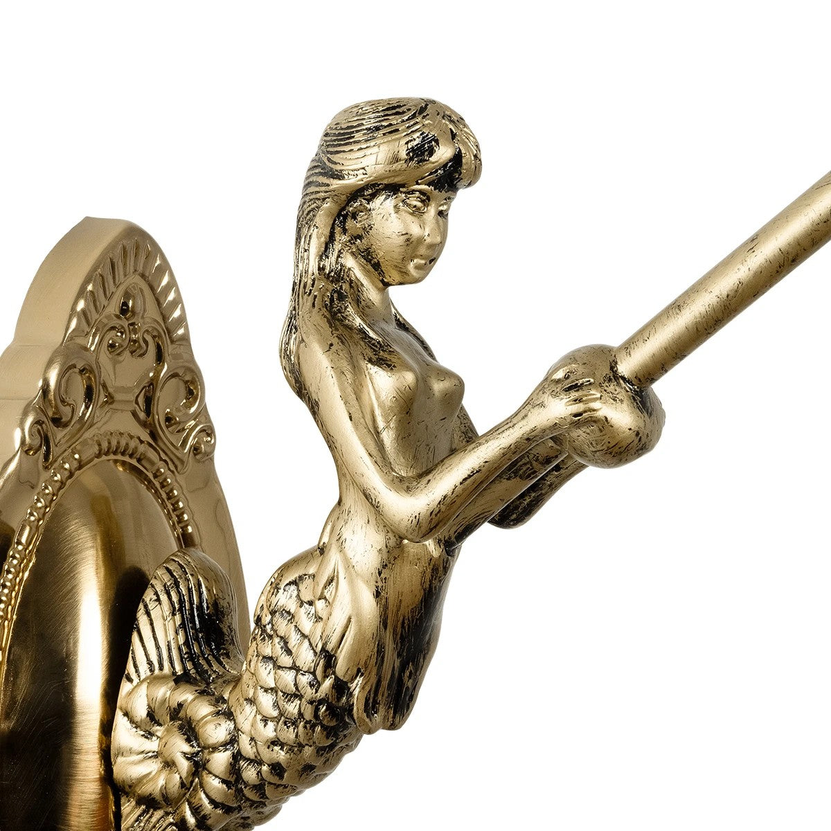 MERMAID 02389 Vintage Wall Light - Sconce with Socket 1 x E27 AC 220-240V IP20 - Bronze & Multicolored - L17 x W30 x H27