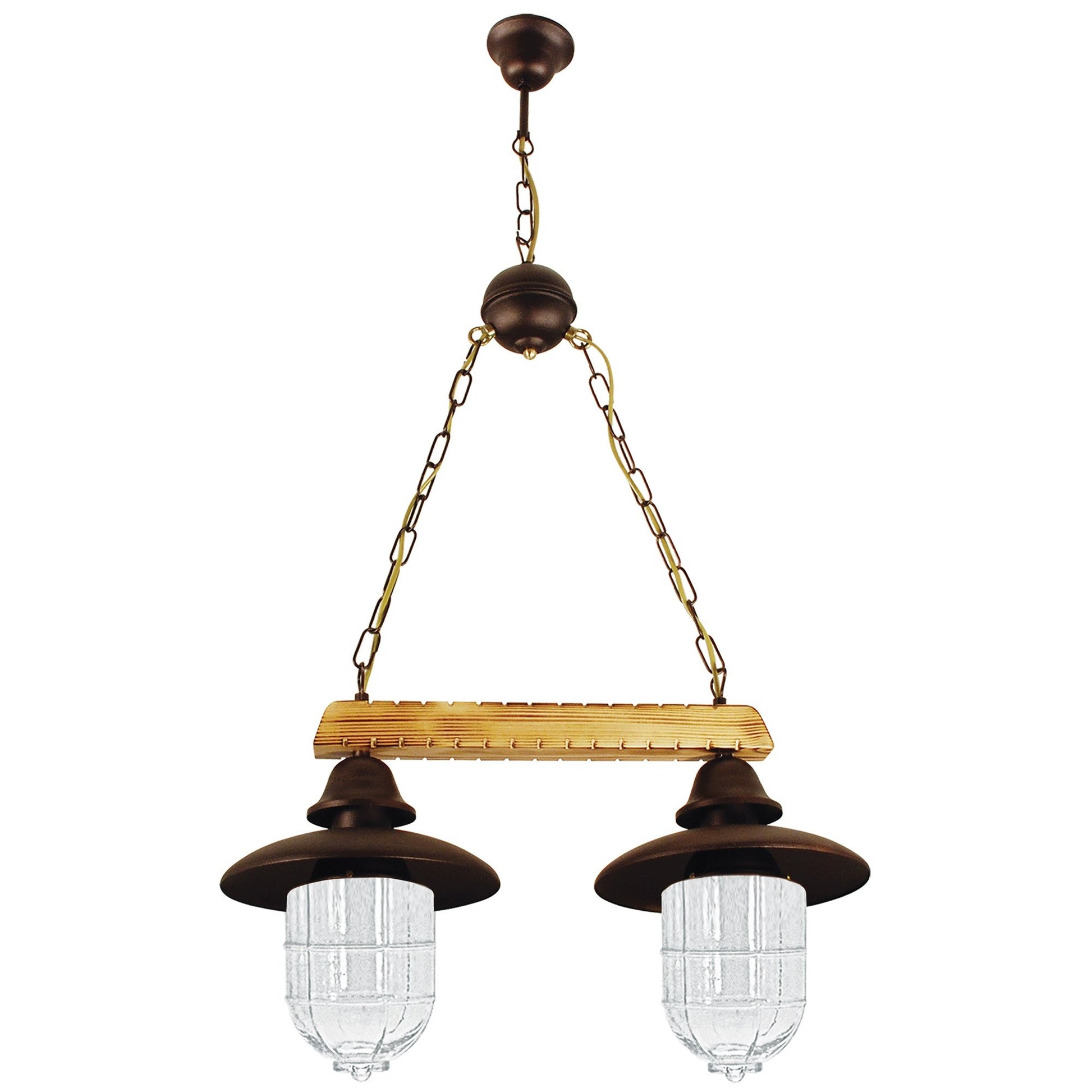 PDA 112-2 TR ΚΡΕΜ 2/Φ ΡΑΓΑ ΞΥΛΟ-ΣΚΟΥΡΙΑ 2xΕ27 55x24x110