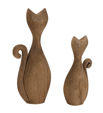 DEI - 12 ΞΥΛΙΝΗ ΦΙΓΟΥΡΑ ΓΑΤΑ 13x8x30