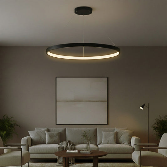 NEMESIS KLV-101-0214 Κρεμαστό Φωτιστικό Οροφής LED 75W 7500lm 180° AC 220-240V IP20 Ρυθμιζόμενο Λευκό CCT με Χειριστήριο από 2700K έως 6000K Dimmable - Lumileds SMD Chip - Μαύρο Ματ - Μ100 x Π100 x Υ4