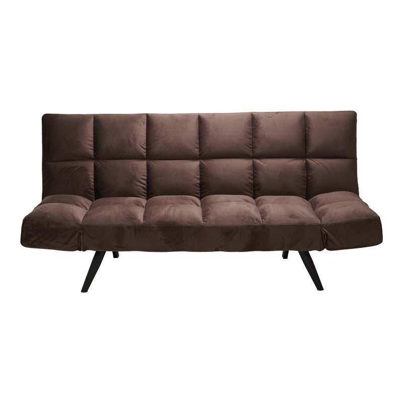 Καναπές - Κρεβάτι 3θέσιος Freddo Βελούδο Καφέ 181x81x86