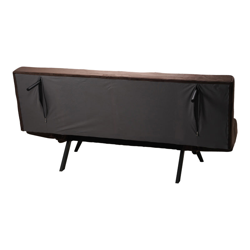 Καναπές - Κρεβάτι 3θέσιος Freddo Βελούδο Καφέ 181x81x86