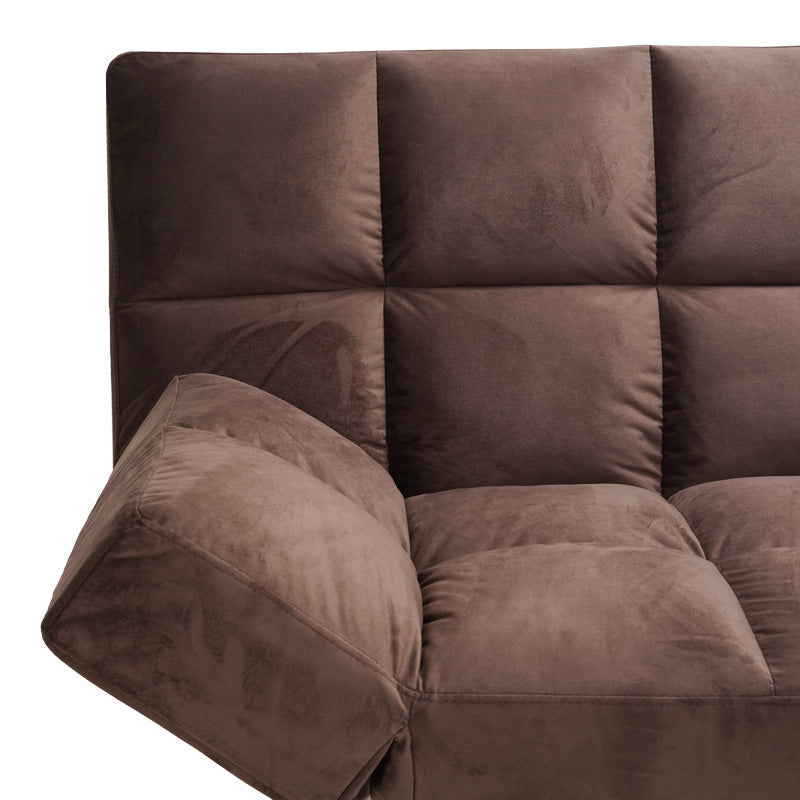 Καναπές - Κρεβάτι 3θέσιος Freddo Βελούδο Καφέ 181x81x86
