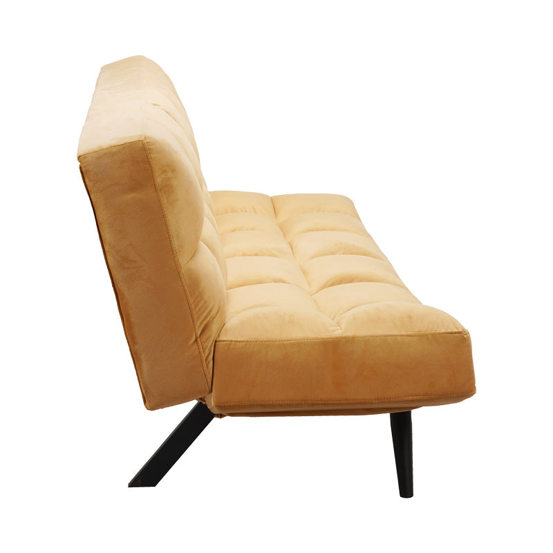 Καναπές - Κρεβάτι 3θέσιος Freddo σε Μουσταρδί Βελούδο 181x81x86