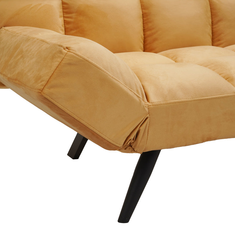 Καναπές - Κρεβάτι 3θέσιος Freddo σε Μουσταρδί Βελούδο 181x81x86