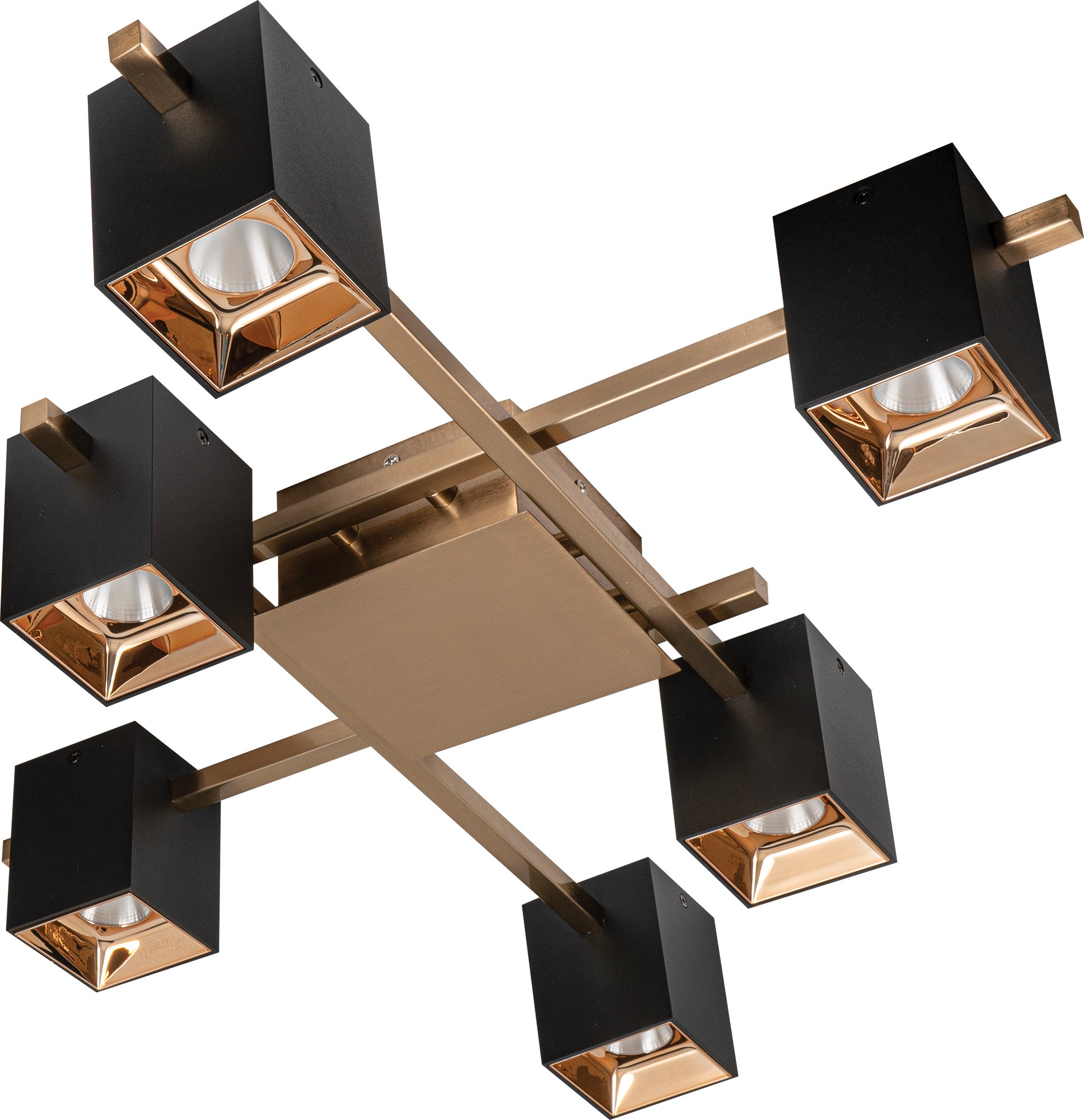 CCC 697-6 BΚ+ GD # ΟΡΟΦΗΣ LED ΡΑΒΔΟΙ ΜΕ 6 ΣΠΟΤ 68x50x14