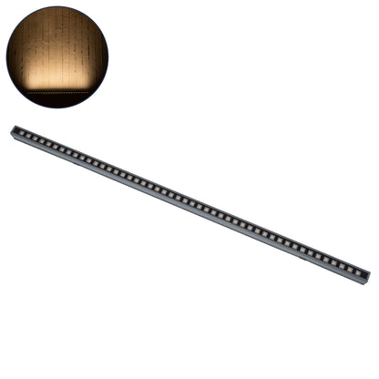 DIGI-BAR 90211 Ψηφιακή Μπάρα Φωτισμού Wall Washer Digital Pixel Facade Tuber Bar LED 12W 840lm 45° DC 24V Αδιάβροχο IP65 L100 x W3.5 x H3.2cm Θερμό Λευκό 2700K DMX512 - Γκρι Ανθρακί με Pixel Lens Φακούς