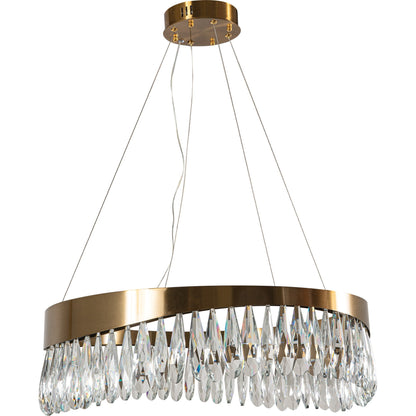 PDC 708-60 ΚΡΕΜΑΣΤΟ LED ΣΑΝ ΚΥΜΑ ΜΕ ΚΡΥΣΤΑΛΛΑ Φ60x100