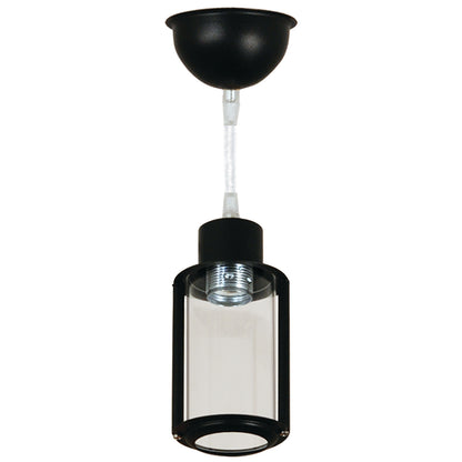 PDA 911 BK ΚΡΕΜΑΣΤΟ 1/Φ ΑΛΟΥΜΙΝΙΟΥ ΠΟΛΥΚ/ΤΟ 1xΕ27 Φ10x120