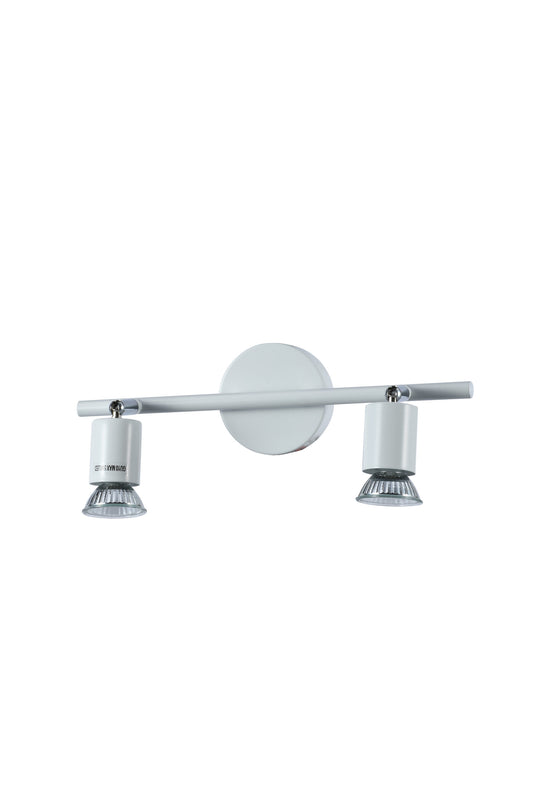 WLC 5215-2 WH ΣΠΟΤ ΡΑΓΑ 2/Φ ΛΕΥΚΟ 2xGU10 9x32x13