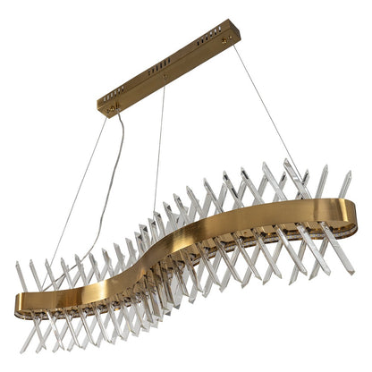 PDC 679 GD ΡΑΓΑ LED ΣΤΕΦΑΝΙ ΣΧΗΜΑ "S" ΚΑΙ ΚΡΥΣΤΑΛΛΑ 105x9x100