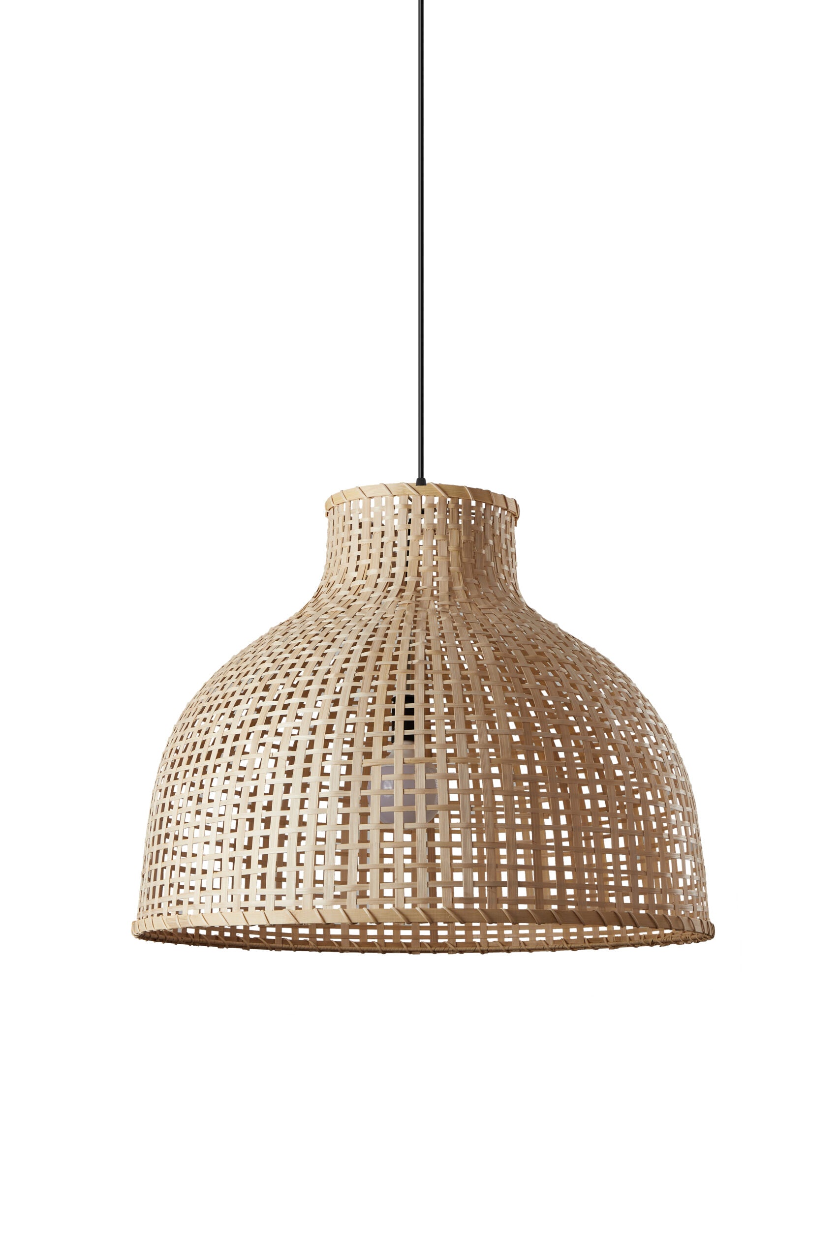 PDC 6827-70 1/Φ ΜΠΑΜΠΟΥ ΦΥΣΙΚΟ ΚΑΜΠΑΝΑ ΜΕ ΑΡΑΙΗ ΠΛΕΞΗ 1xΕ27 Φ70x(55-135)