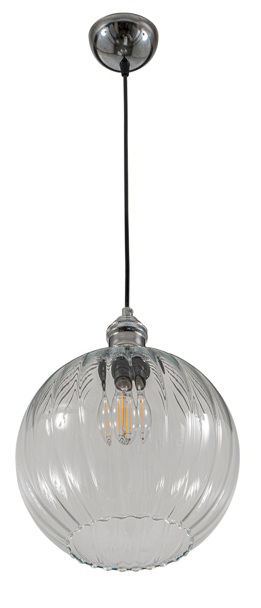 PDT 1457 TR # 1/Φ ΓΥΑΛΙΝΟ ΜΠΑΛΑ ΚΟΦΤΟ ΔΙΑΦΑΝΟ 1xΕ27 Φ25x130