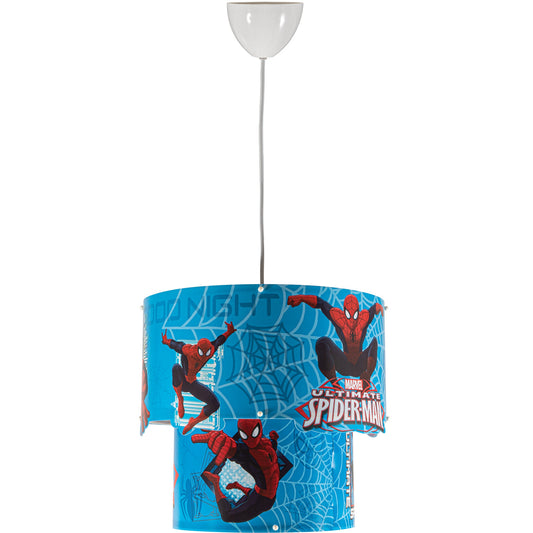 PDT 4352 SM ΚΡΕΜ. 1/Φ ΔΙΠΛΟ ΠΑΙΔΙΚΟ SPIDERMAN 1xΕ27 Φ30x(28-70)