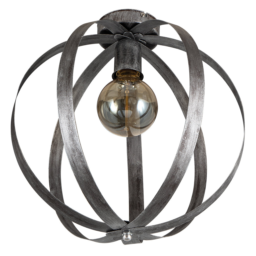 CCA 214 ΠΛΑΦΟΝΙΕΡΑ ΛΑΜΕΣ ΣΧ. ΜΠΑΛΑ ΣΚΟΥΡΙΑ 1xΕ27 Φ40x40