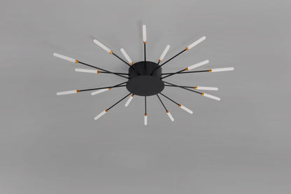 CCC 709-18 # LED ΟΡΟΦΗΣ ΜΑΥΡΟ ΑΚΤΙΝΕΣ Φ80x9