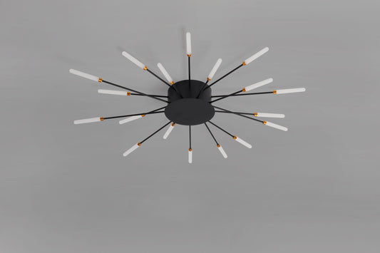 CCC 709-18 # LED ΟΡΟΦΗΣ ΜΑΥΡΟ ΑΚΤΙΝΕΣ Φ80x9