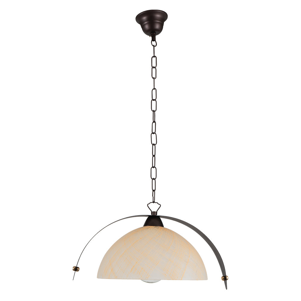 PDA 165 ΚΡΕΜ 1/Φ ΜΕΤΑΛΛΙΚΗ ΛΑΜΑ ΣΚΟΥΡΙΑ ΜΕΛΙ ΓΥΑΛΙ ΜΕ ΝΕΡΑ 1xΕ27 Φ40x90