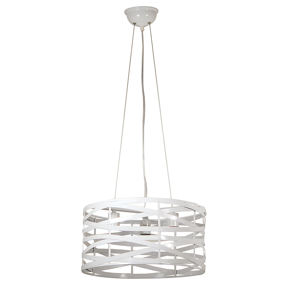 PDC 6080 WH ΚΡΕΜ. ΚΥΛΙΝΔΡΟΣ ΧΙΑΣΤΟ ΛΕΥΚΟ 3xΕ27 Φ40x(20-100)