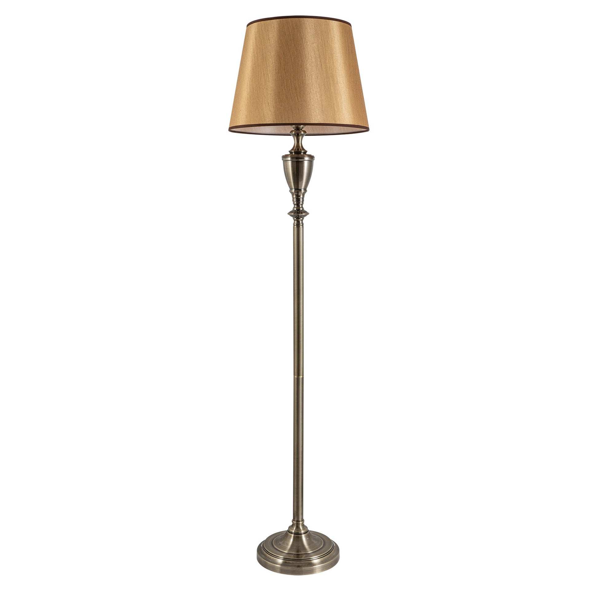 FLC 8028 AB ΔΑΠΕΔΟΥ ΚΛΑΣΣΙΚΟ ΜΕΤΑΛΛΙΚΟ ΜΕ ΜΠΕΖ ΧΡΥΣΟ ΚΑΠΕΛΟ 1xΕ27 Φ40x162