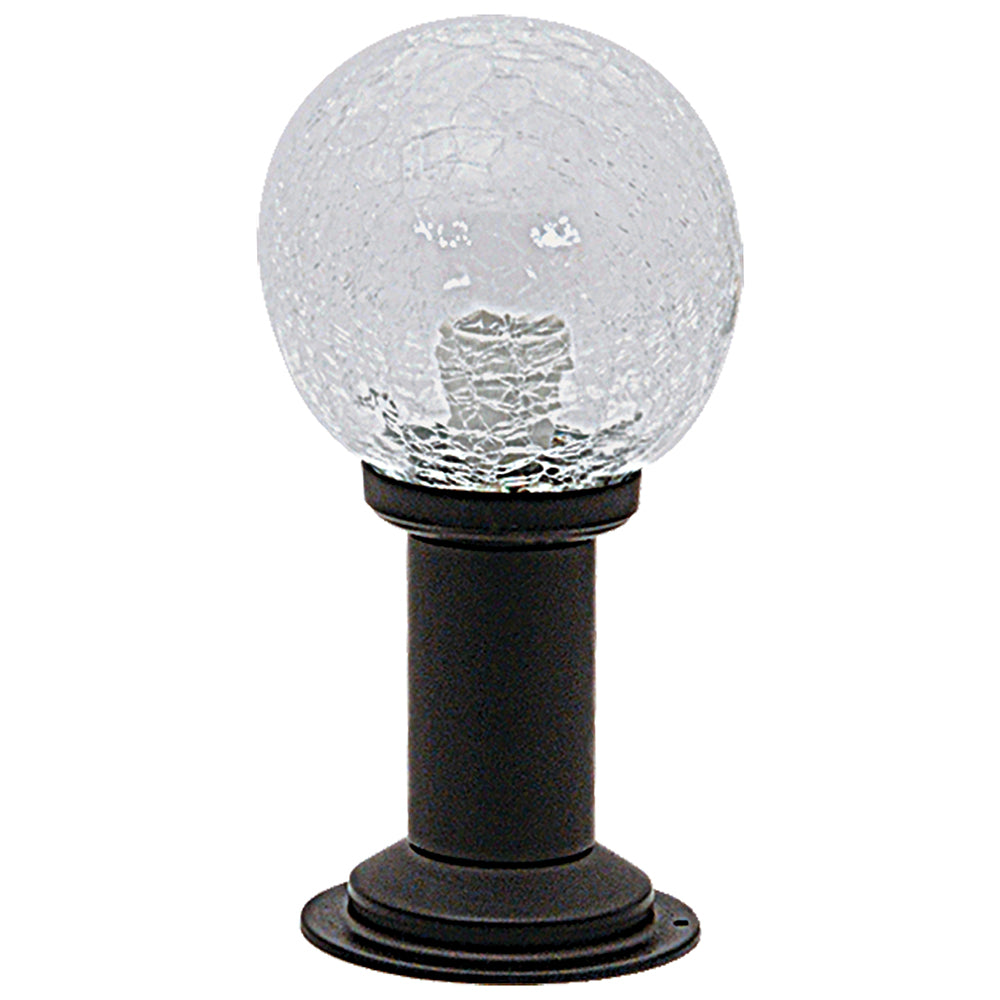 FLA 908 BK ΚΟΛΩΝ. ΜΕ ΓΥΑΛΙ ΑΛΟΥΜΙΝΙΟΥ 1xΕ27 Φ13x30