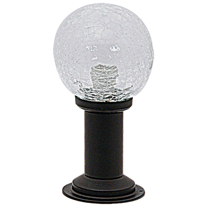 FLA 908 BK ΚΟΛΩΝ. ΜΕ ΓΥΑΛΙ ΑΛΟΥΜΙΝΙΟΥ 1xΕ27 Φ13x30