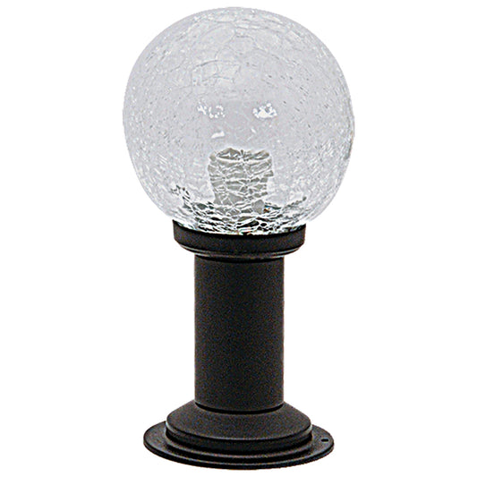 FLA 908 BK ΚΟΛΩΝ. ΜΕ ΓΥΑΛΙ ΑΛΟΥΜΙΝΙΟΥ 1xΕ27 Φ13x30