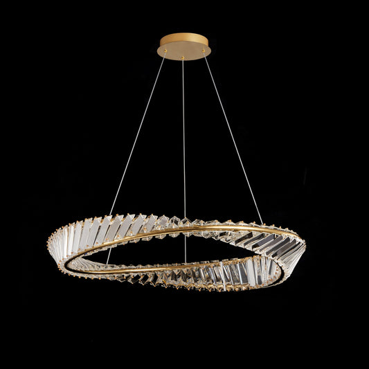 PDC 701-1 LED ΧΡΥΣΟΣ ΚΥΜΑΤΙΣΤΟΣ ΚΥΚΛΟΣ ΜΕ ΚΡΥΣΤΑΛΑ Φ40x100