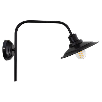 WLA 232 BK ΑΠΛΙΚΑ ΚΑΜΠΥΛΗ ΜΕΓΑΛΗ ΜΑΥΡΗ 1xΕ27 52x30εκ ΚΑΜΠΑΝΑ Φ21εκ