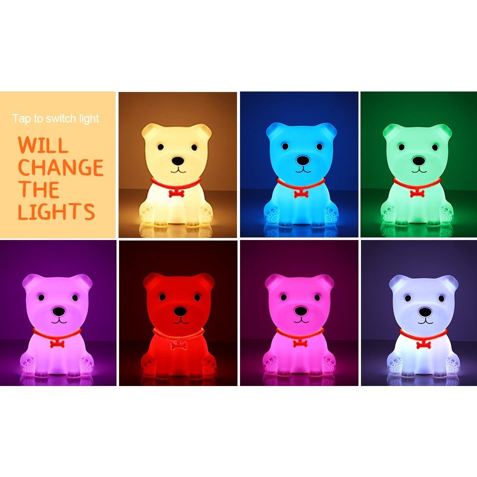 TLC 4017 ΠΟΡΤΑΤΙΦ LED ΣΚΥΛΟΣ ΣΙΛΙΚΟΝΗΣ TOUCH DIMMER-RGB-USB 11x11x15