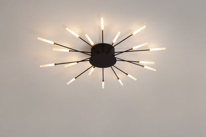 CCC 709-18 # LED ΟΡΟΦΗΣ ΜΑΥΡΟ ΑΚΤΙΝΕΣ Φ80x9