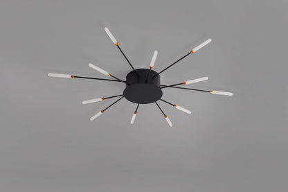 CCC 709-12 # LED ΟΡΟΦΗΣ ΜΑΥΡΟ ΑΚΤΙΝΕΣ Φ80x7