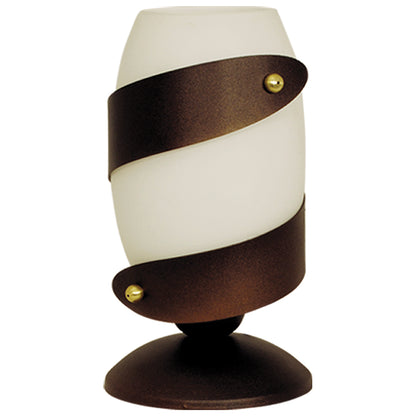 TLA 129 WH ΠΟΡΤΑΤΙΦ ΣΚΟΥΡΙΑ ΟΒΑΛ ΛΕΥΚΟ ΓΥΑΛΙ 1xΕ27 Φ17x27