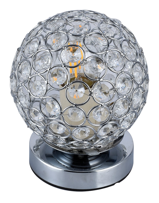 TLC 3459-CR ΠΟΡΤΑΤΙΦ ΜΠΑΛΑ ΧΡΩΜΙΟ ΜΕ ΚΡΥΣΤΑΛΛΑ 1xΕ27 Φ15x18