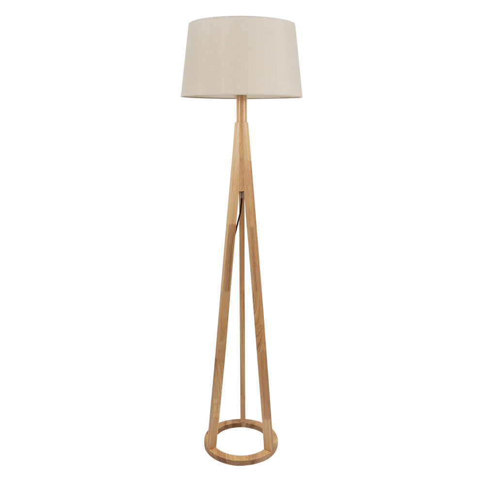 FLC 6316 ΔΑΠΕΔΟΥ ΣΤΡΟΓΓΥΛΟ ΞΥΛΙΝΟ 1xΕ27 Φ43x150