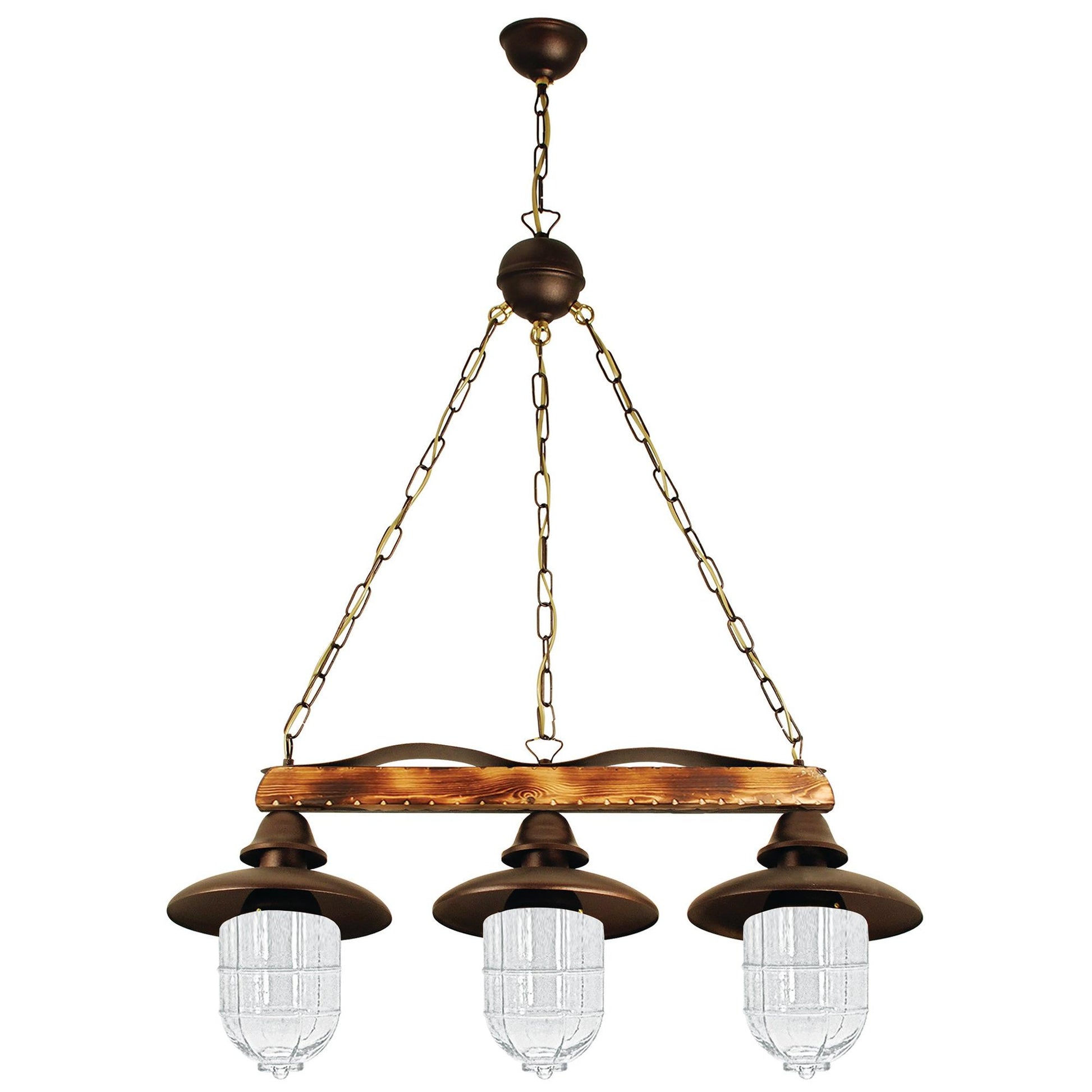 PDA 113-3 TR ΚΡΕΜ 3/Φ ΡΑΓΑ ΞΥΛΟ-ΣΚΟΥΡΙΑ 3xΕ27 80x24x110