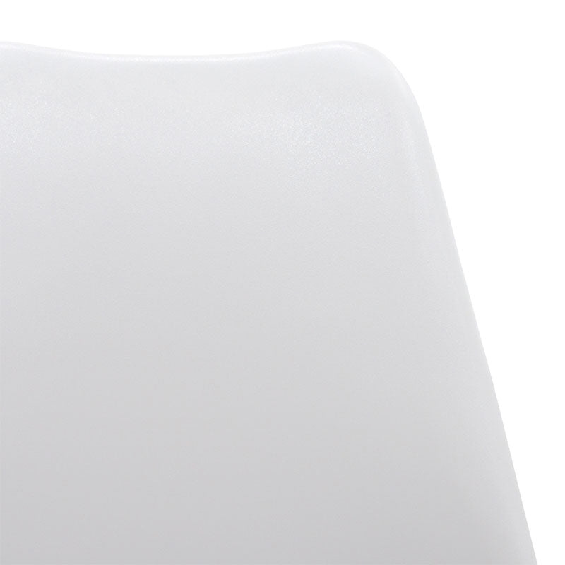 Καρέκλα Gaston PP-PU Λευκό-Φυσικό Πόδι