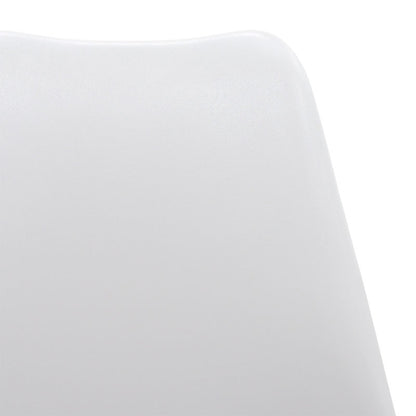 Καρέκλα Gaston PP-PU Λευκό-Φυσικό Πόδι